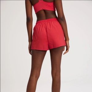 Girlfriend Collective Gazelle Shorts in Geranium